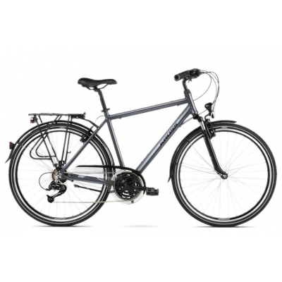 Trekingový bicykel 28" Kross Trans 2.0 M grafitovo-čierny hliníkový 21" 
